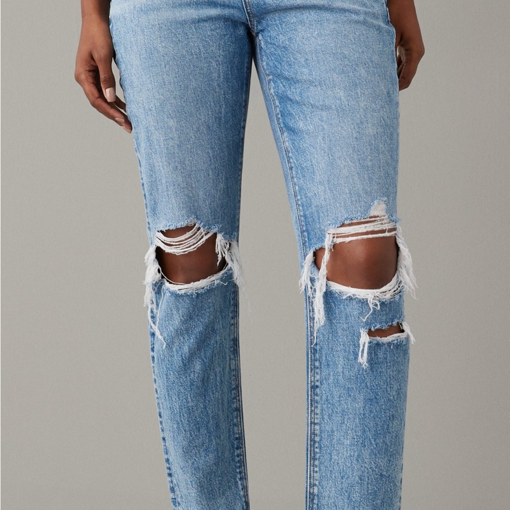 American Eagle Outfitters Blue Distressed Women's Jeans